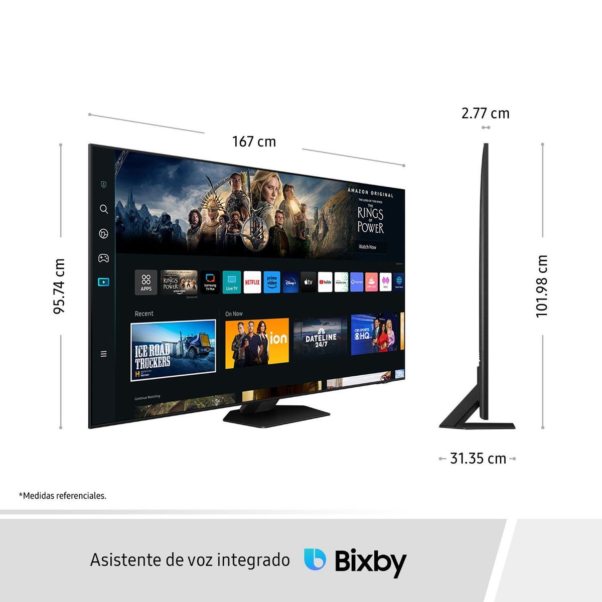 SAMSUNG - Televisor Samsung Smart Tv 75" Neo Qled 4k Mini Led Qn75qn85cagxpe (nuevo)