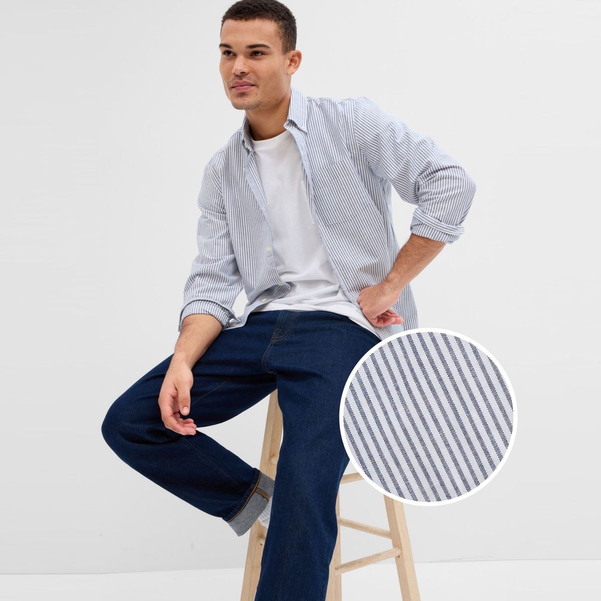 GAP - Camisa Manga Larga Hombre Gap