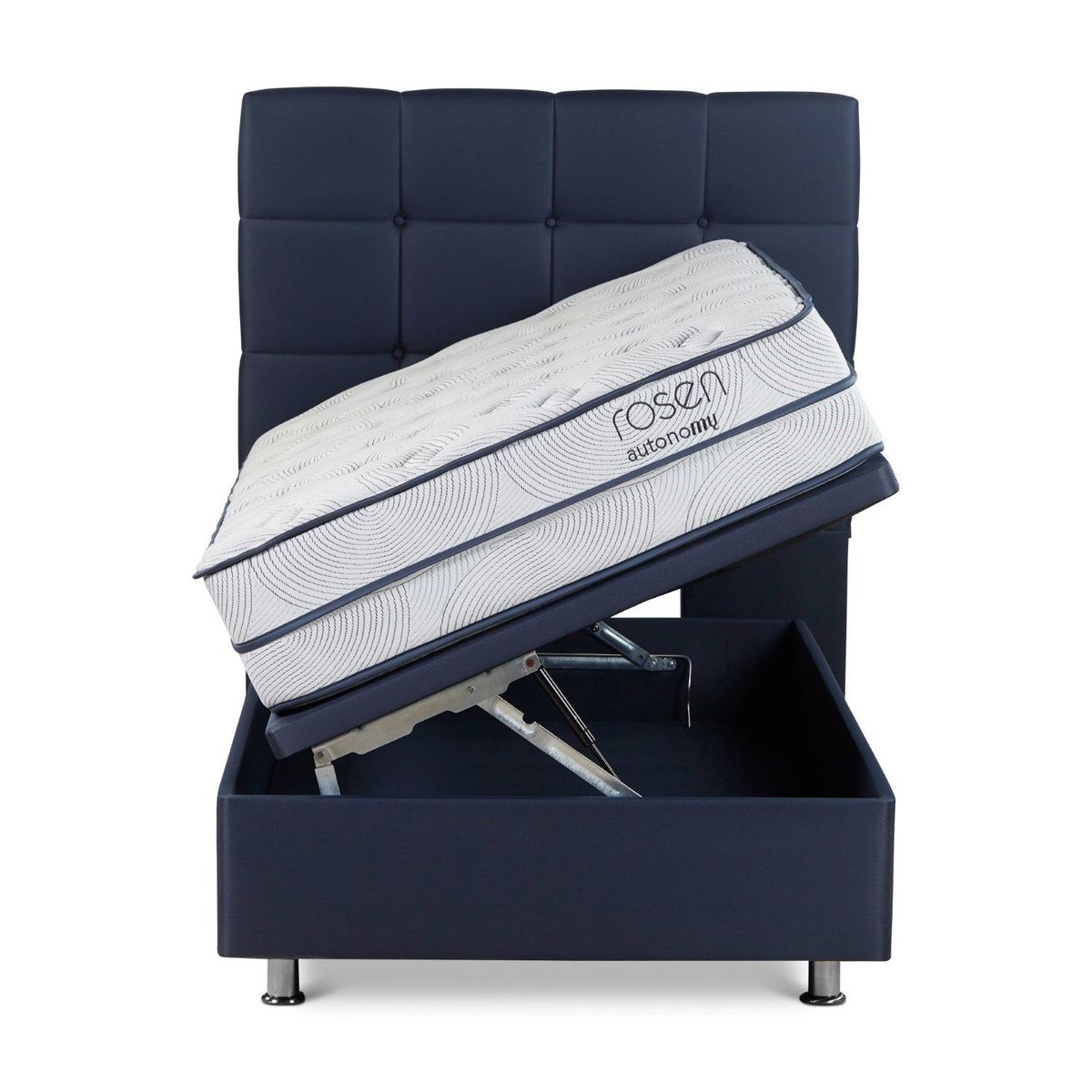 ROSEN - Dormitorio Boxet Autonomy Sky Issey Azul 1.5 Plz