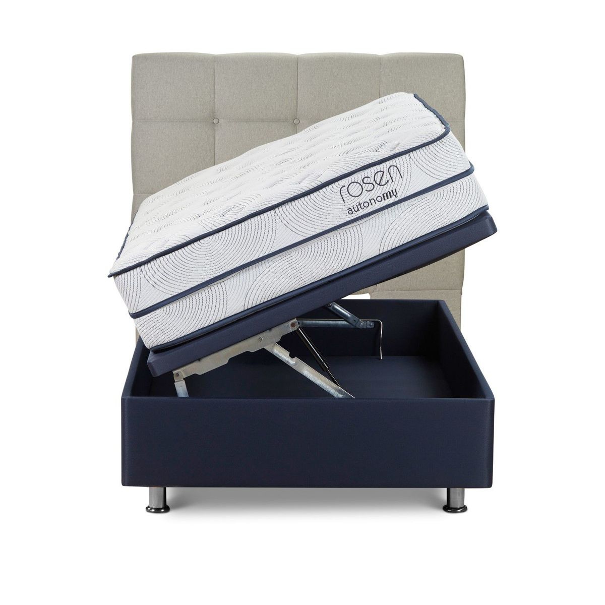 ROSEN - Dormitorio Boxet Autonomy Sky Issey Niebla 1.5 Plz