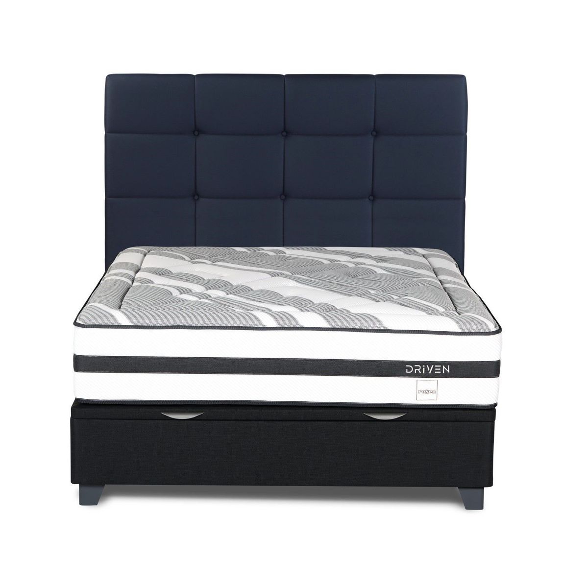ROSEN - Dormitorio Boxet Driven Issey Grafito Queen