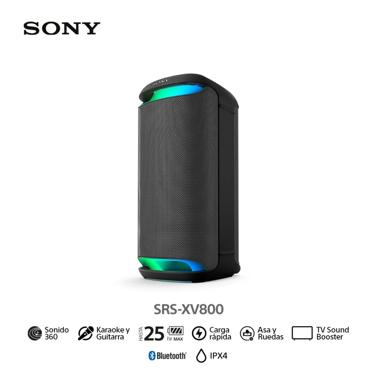 SONY - Sony Parlante Bluetooth SRS-XV800 para fiestas Mega Bass
