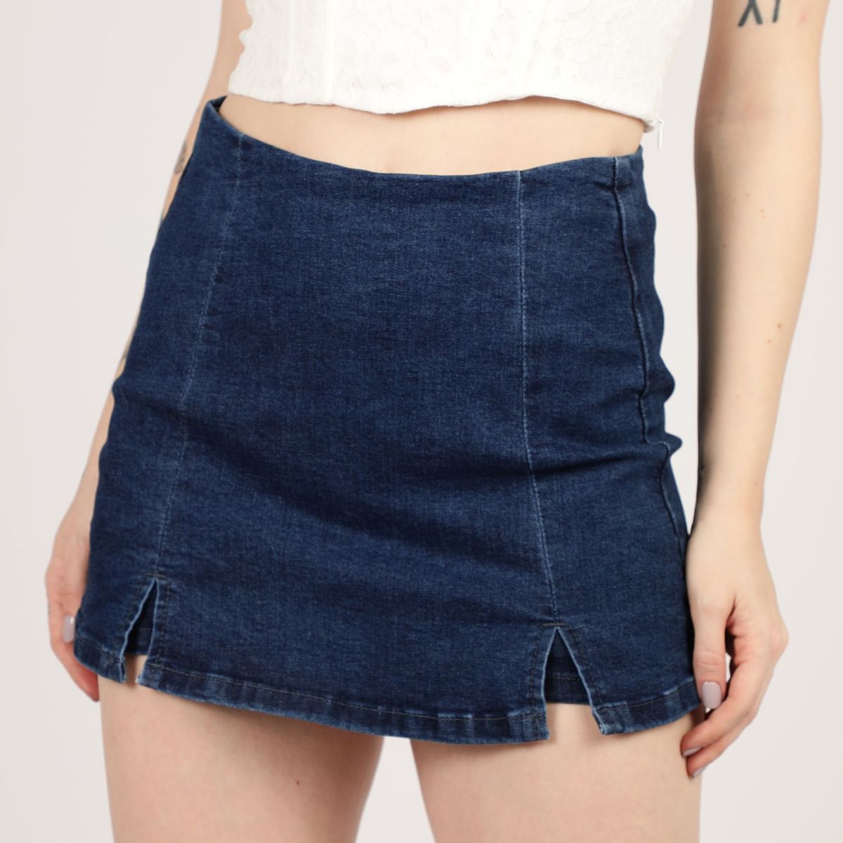 MOSSIMO - Falda Short Jean Mujer Mossimo