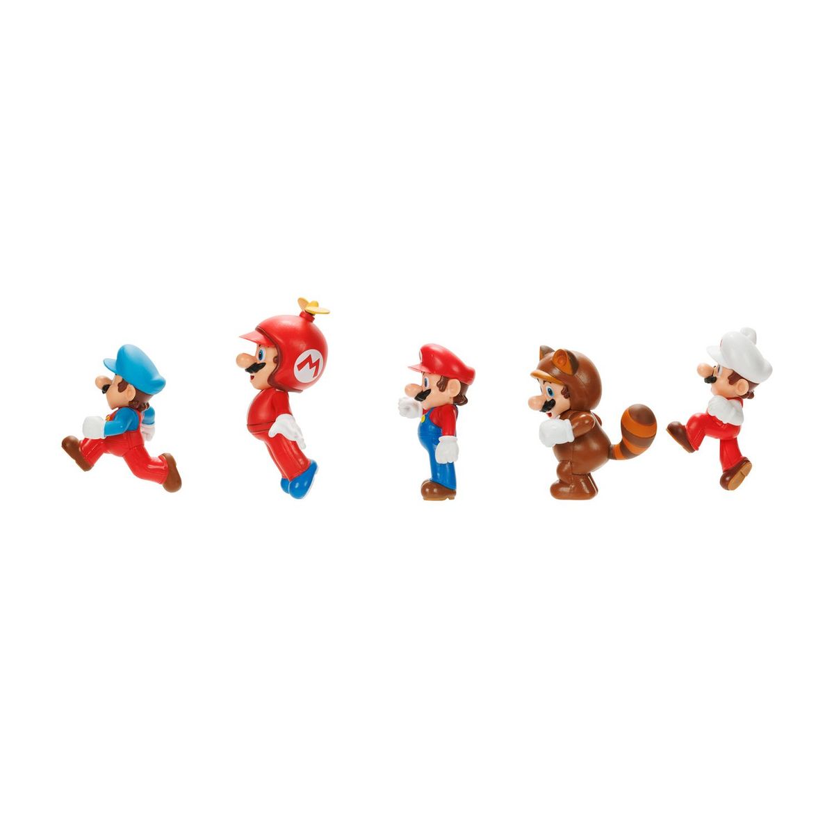 NINTENDO - Pack X5 Figuras Mario Bros 6cm