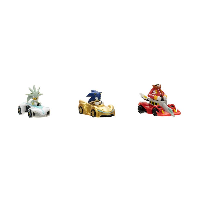 SONIC - Pack X3 Vehiculo Sonic Diecast