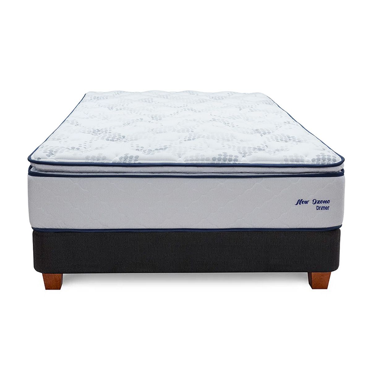 DRIMER - Cama Box Tarima New Ozono 2 Plz + 2 Almohadas