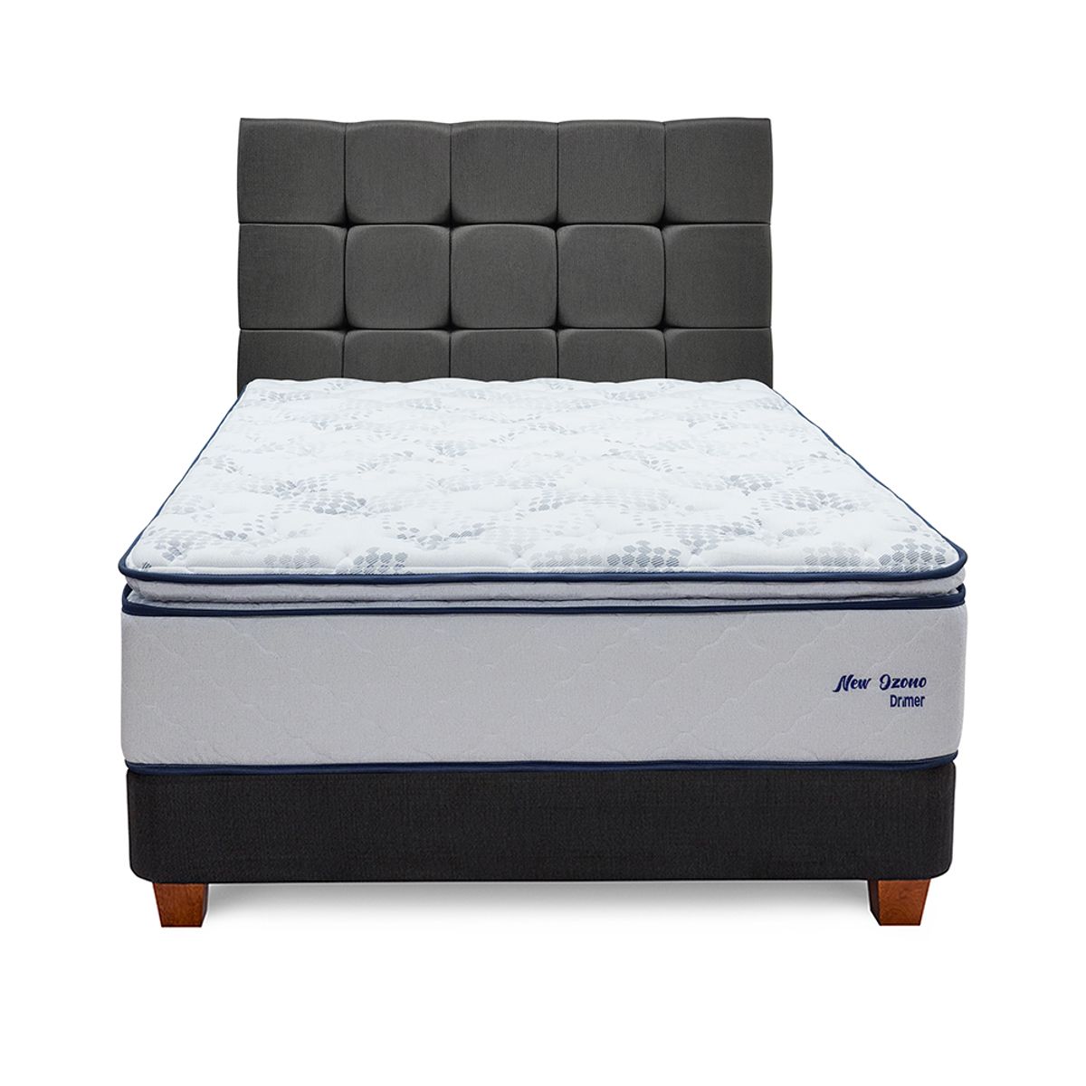 DRIMER - Dormitorio New Ozono 2 Plz Cuadros Gris