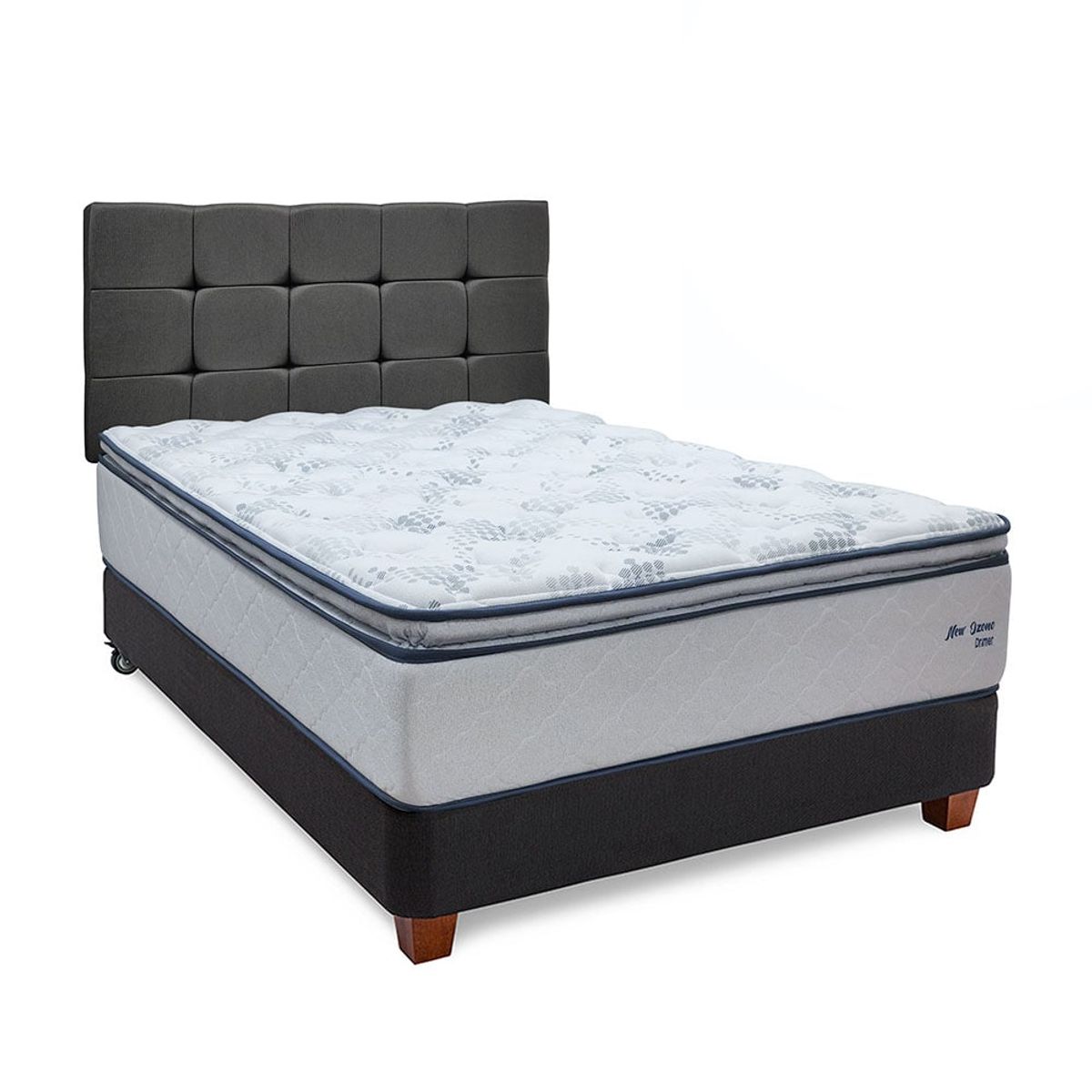 DRIMER - Dormitorio New Ozono 2 Plz Cuadros Gris