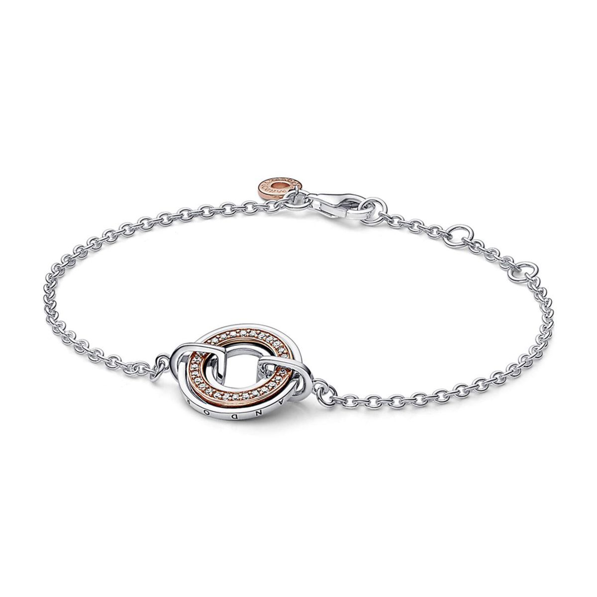 PANDORA - Pulsera Signature 2 Tonos De Logo