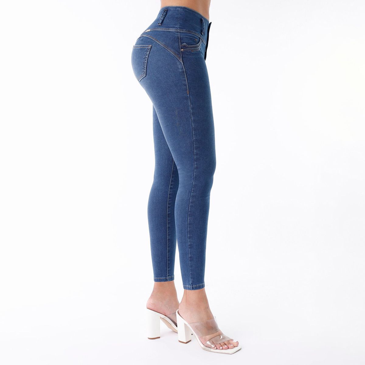 KANSAS - Jean Skinny Tiro Medio Mujer Kansas