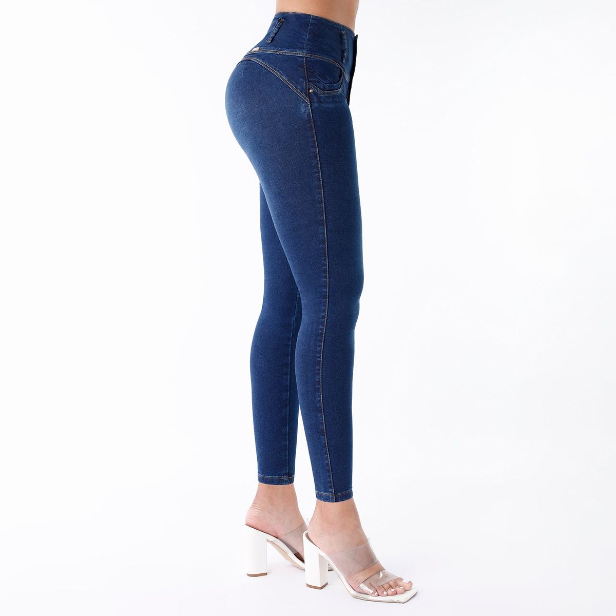 KANSAS - Jean Skinny Tiro Medio Mujer Kansas