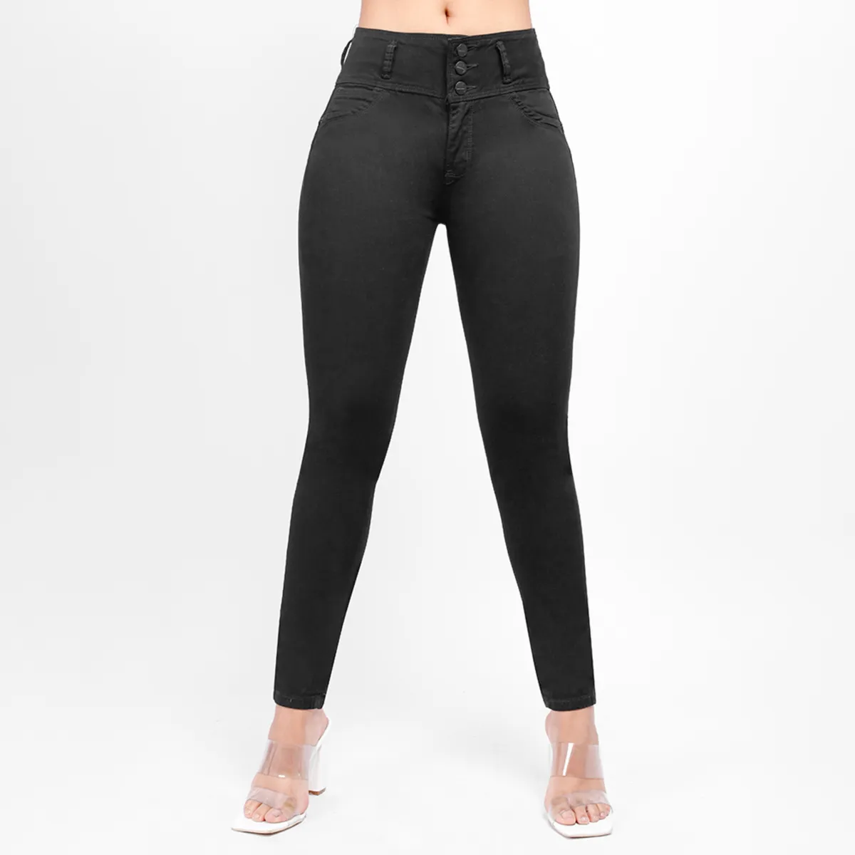 KANSAS - Jean Skinny Tiro Alto Mujer Kansas.