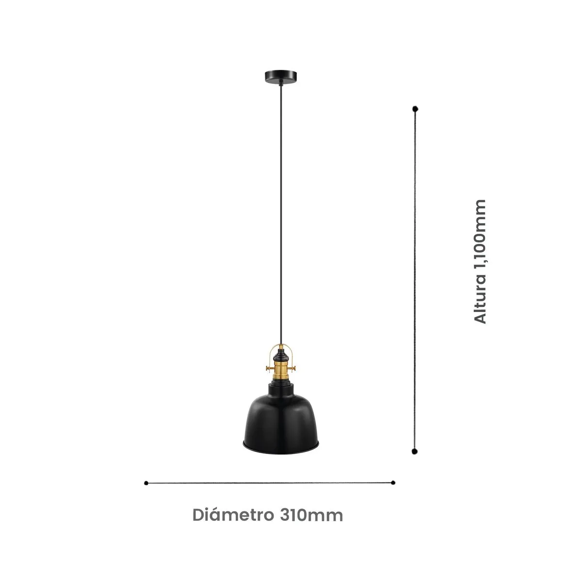EGLO - Lámpara Colgante Eglo Gilwell 1x