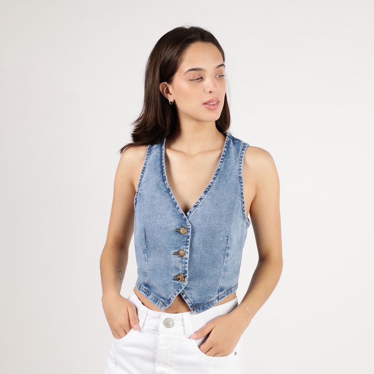 SYBILLA - Chaleco Jean Mujer Sybilla