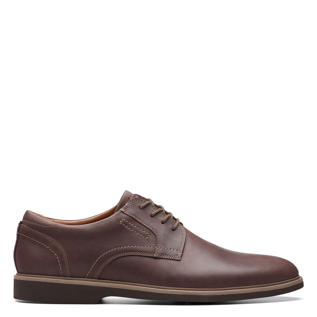 CLARKS - Zapatos Formales Hombre Clarks Malwood Lace Drk Brwn M Marrón