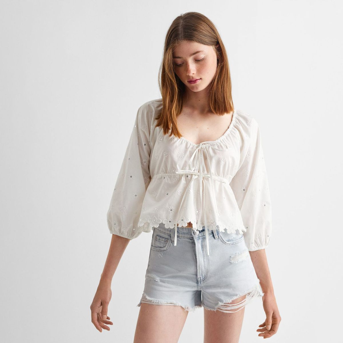 MANGO TEEN - Blusa Mujer Mango Teen 