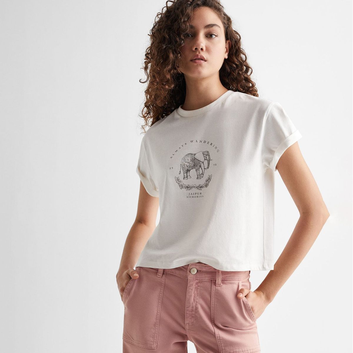MANGO TEEN - Pantalón Culotte Mujer Mango Teen 