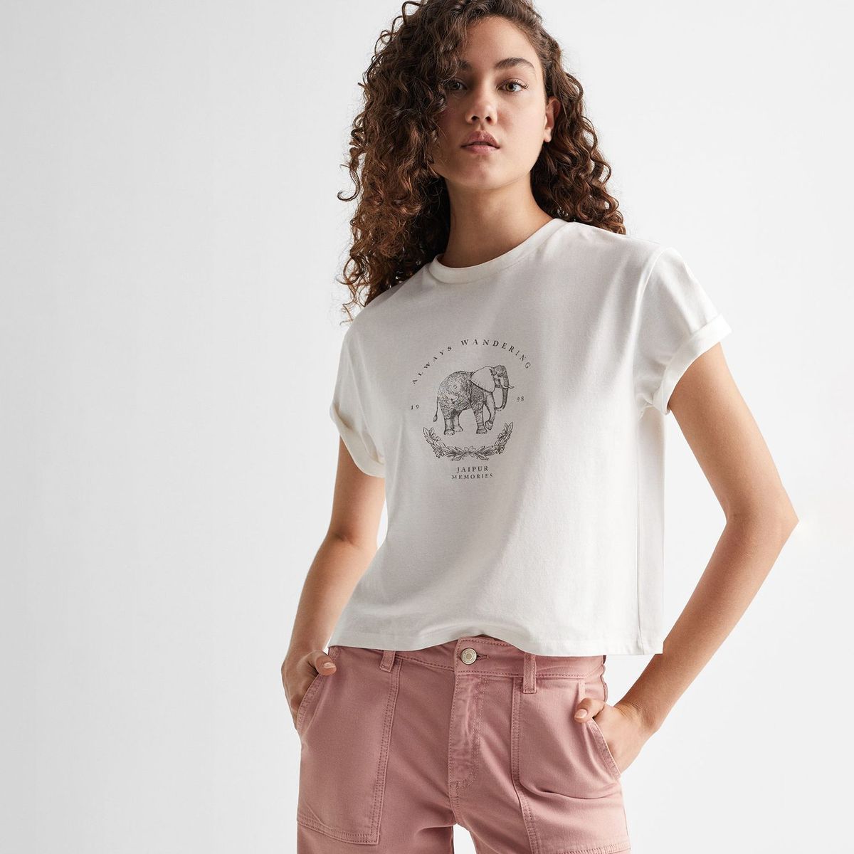 MANGO TEEN - Pantalón Culotte Mujer Mango Teen 