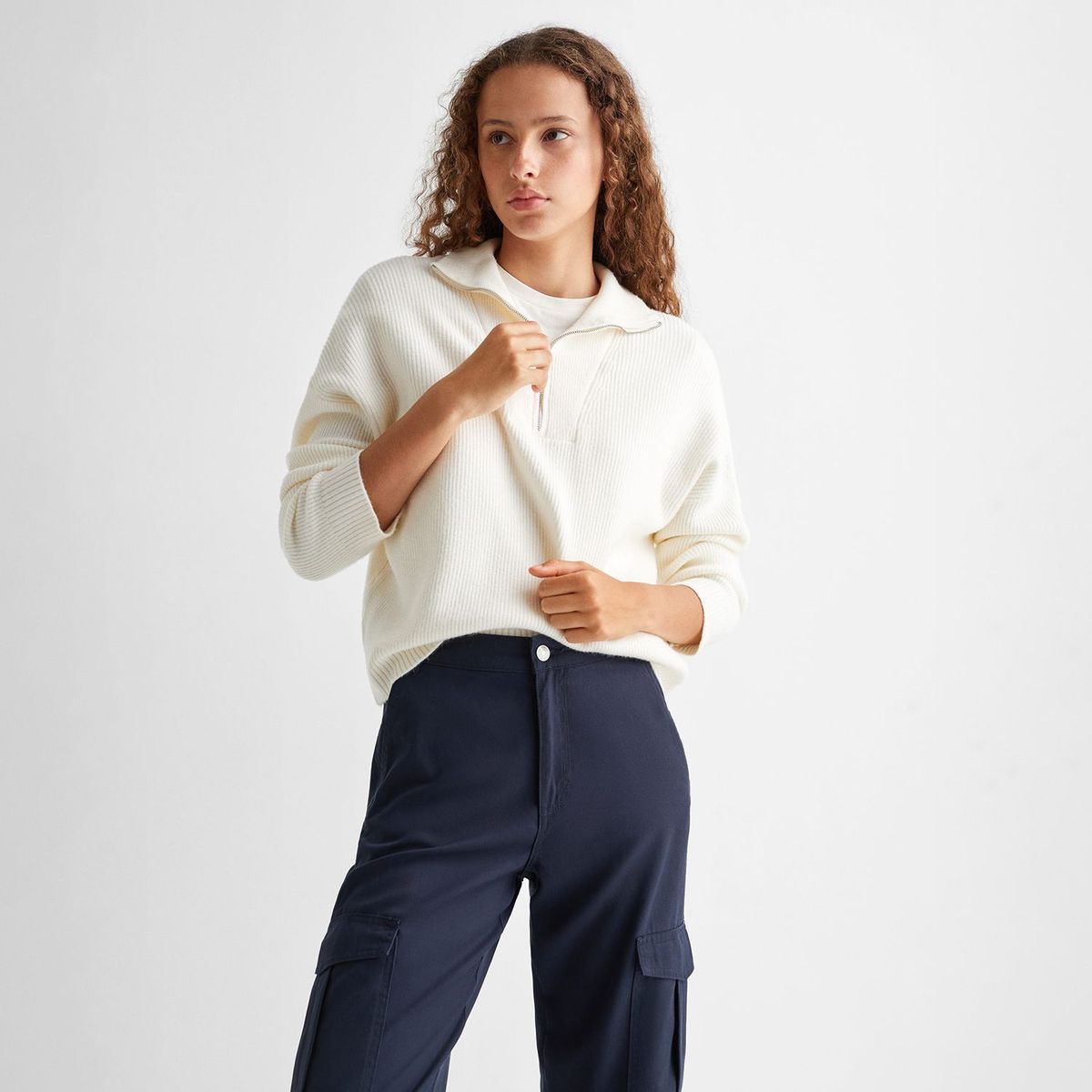 MANGO TEEN - Jean Cargo Mujer Mango Teen 