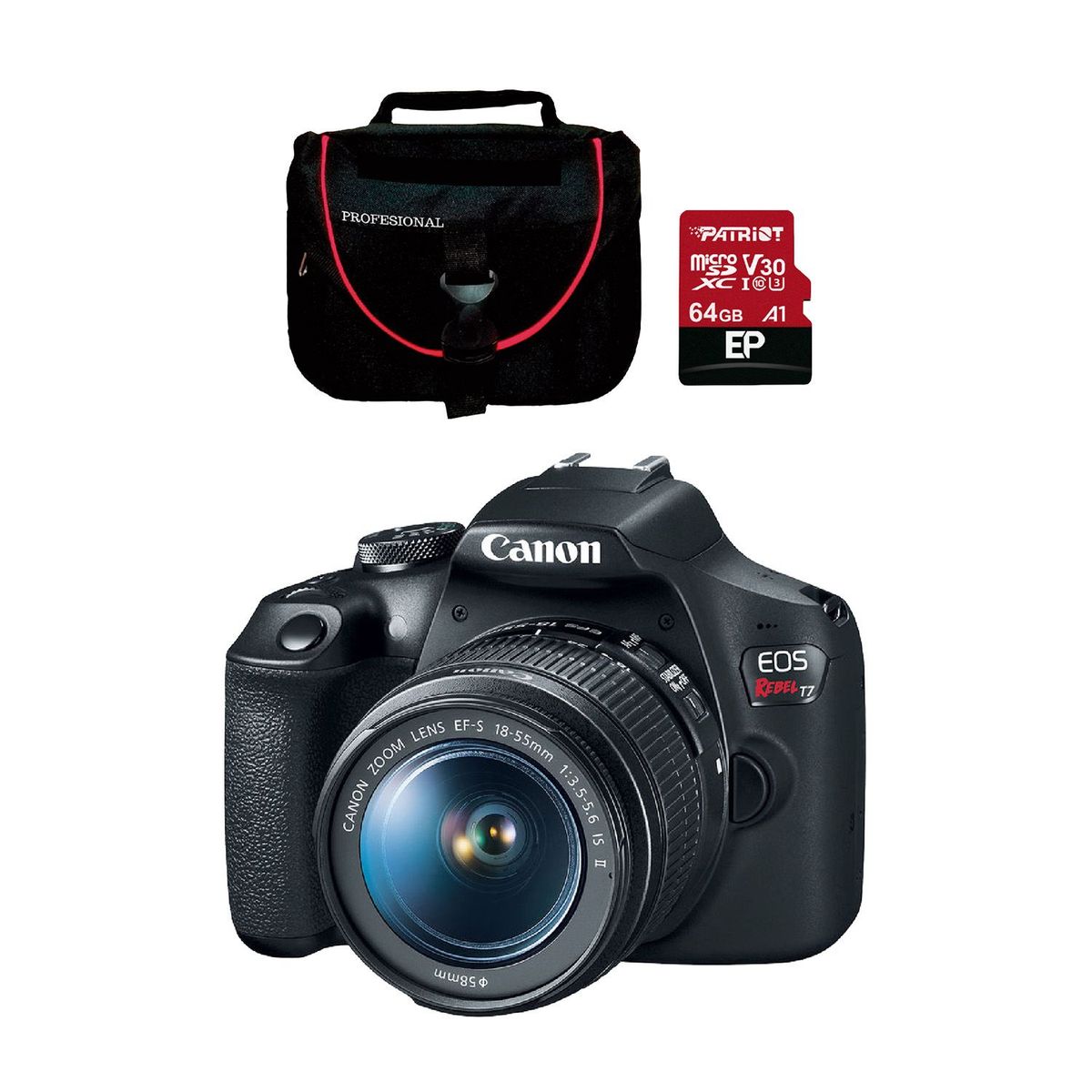 CANON - Cámara Canon T7 18-55isiiuscan+ Maletín + Memoria 64g