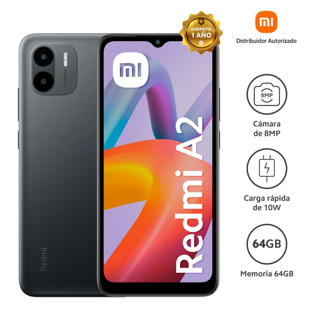 XIAOMI - Celular Xiaomi Redmi A2 2+64gb Black 