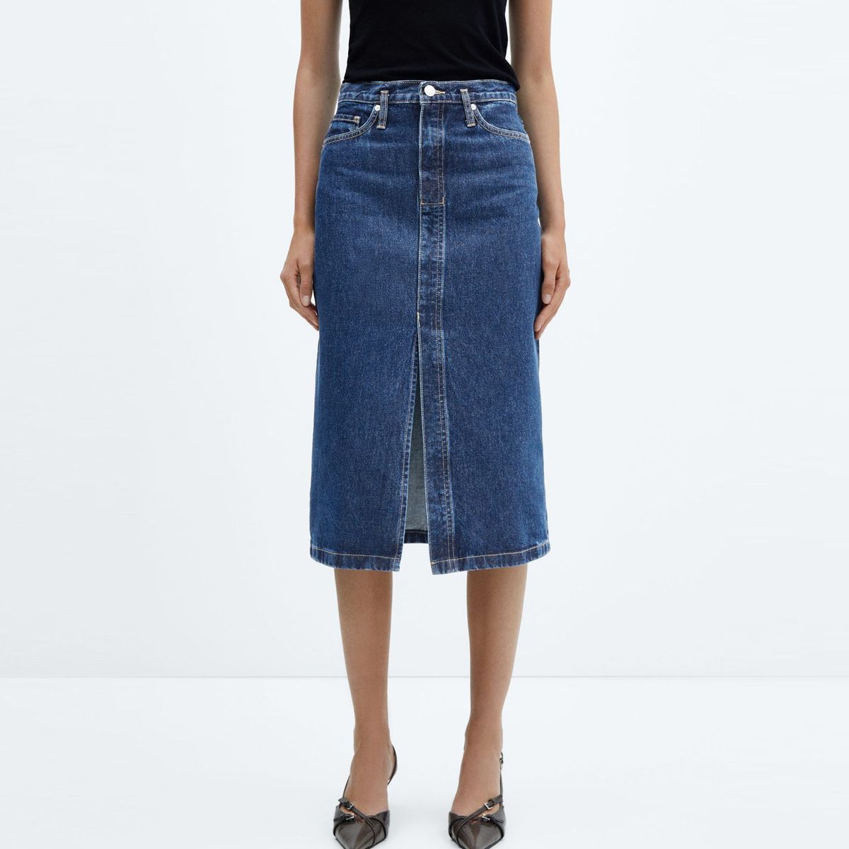 MANGO - Falda Casual Mujer Mango