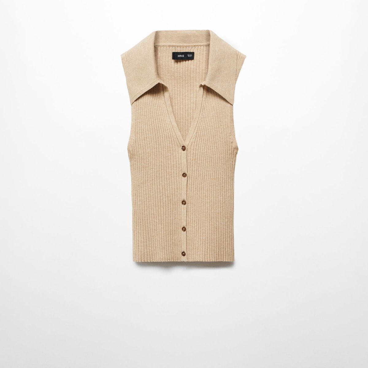 MANGO - Chaleco Casual Mujer Mango