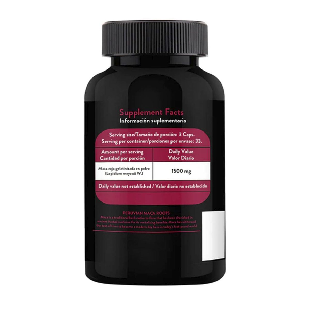 MACA WORKS - Maca Works Maca Roja 100 Cápsulas