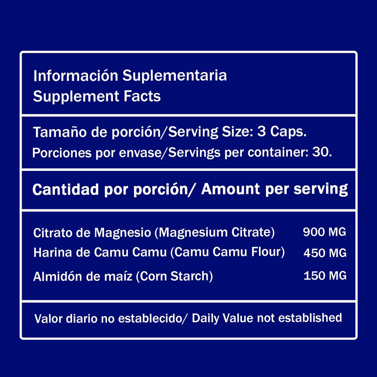 LIMA NATURALS - Lima Naturals Citrato De Magnesio 90 Cápsulas