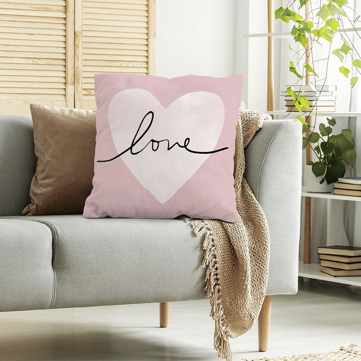 WELCOME HOME LIMA - Cojin de Love Rosa