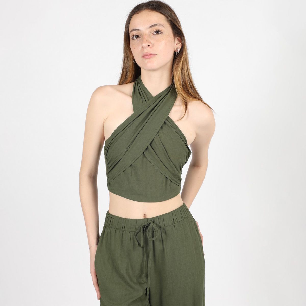 SYBILLA - Top Casual Lino Mujer Sybilla