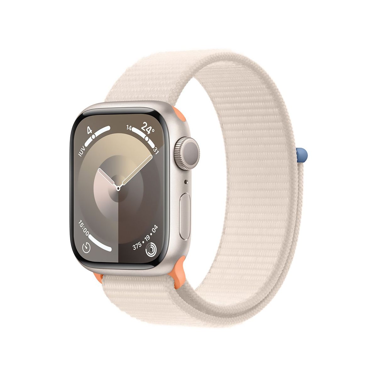APPLE - Apple watch Series 9 Gps - Caja De Aluminio Blanco Estrella 41 mm - Correa Loop Deportiva Blanco Estrella