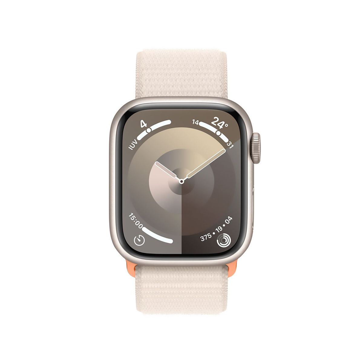APPLE - Apple watch Series 9 Gps - Caja De Aluminio Blanco Estrella 41 mm - Correa Loop Deportiva Blanco Estrella