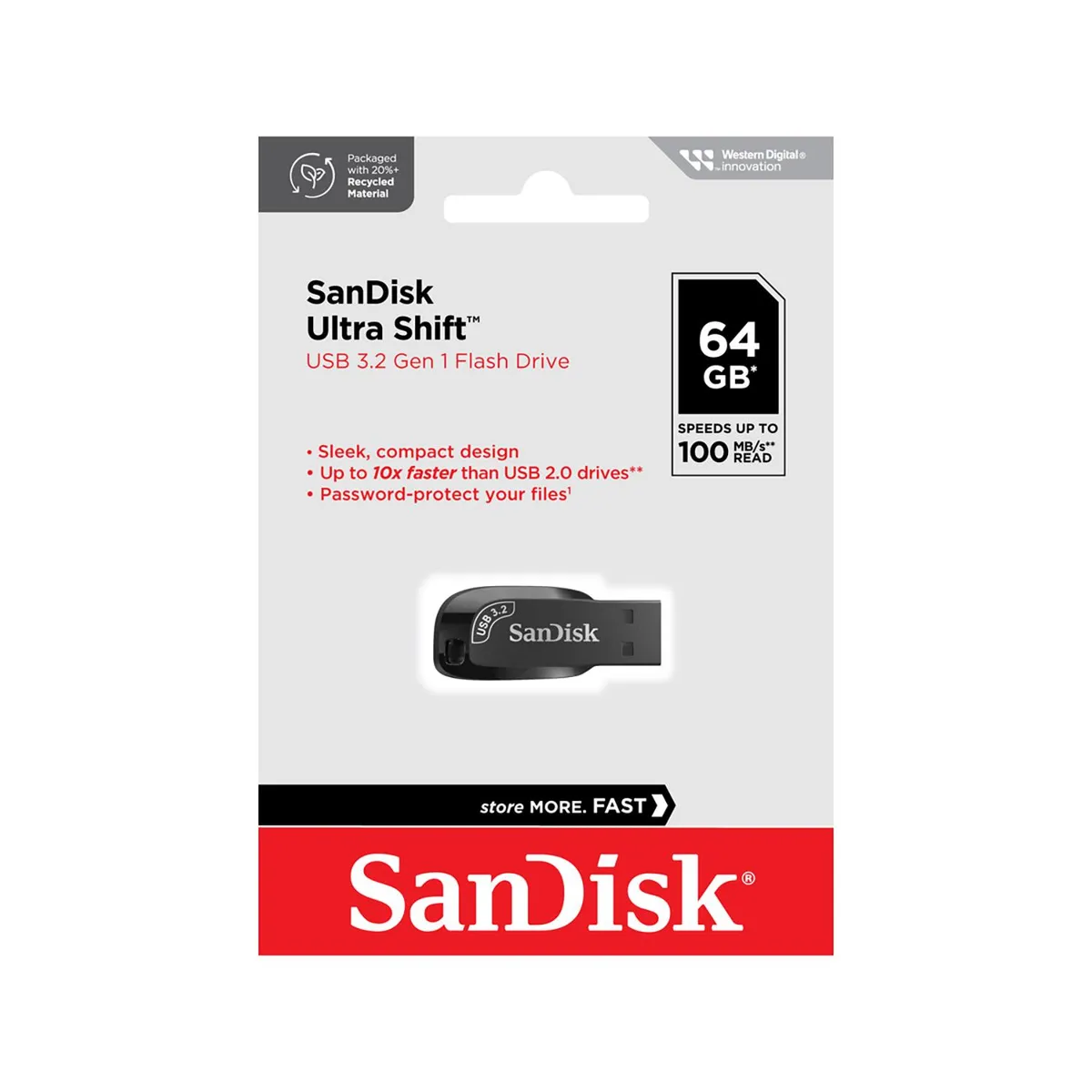 SANDISK - Usb Ultra Shift 3.2 64gb