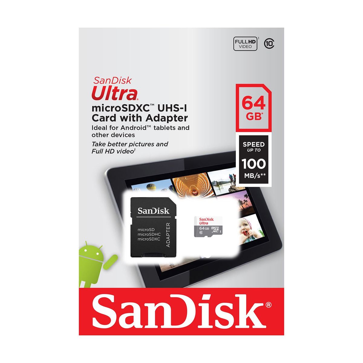 SANDISK - Tarjeta Microsd Sdhc 64gb