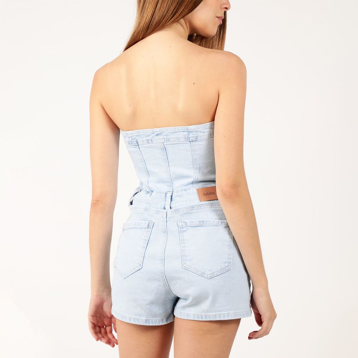 SYBILLA - Enterizo Short Algodón Mujer Sybilla
