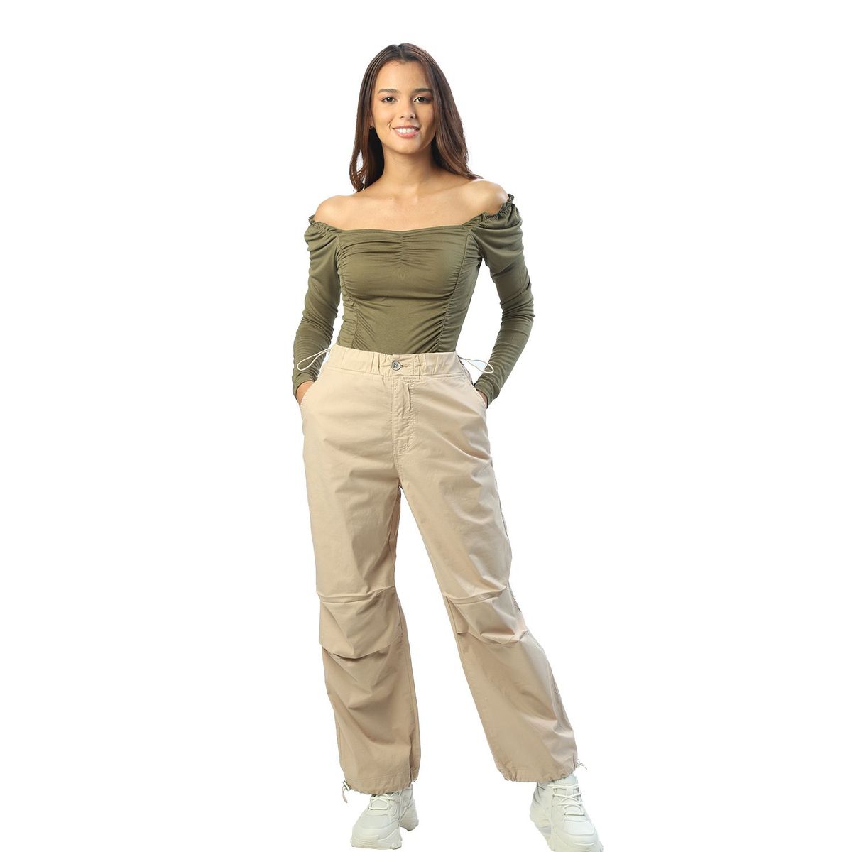 FORDAN JEANS - Pantalón Parachute Mujer Fordan