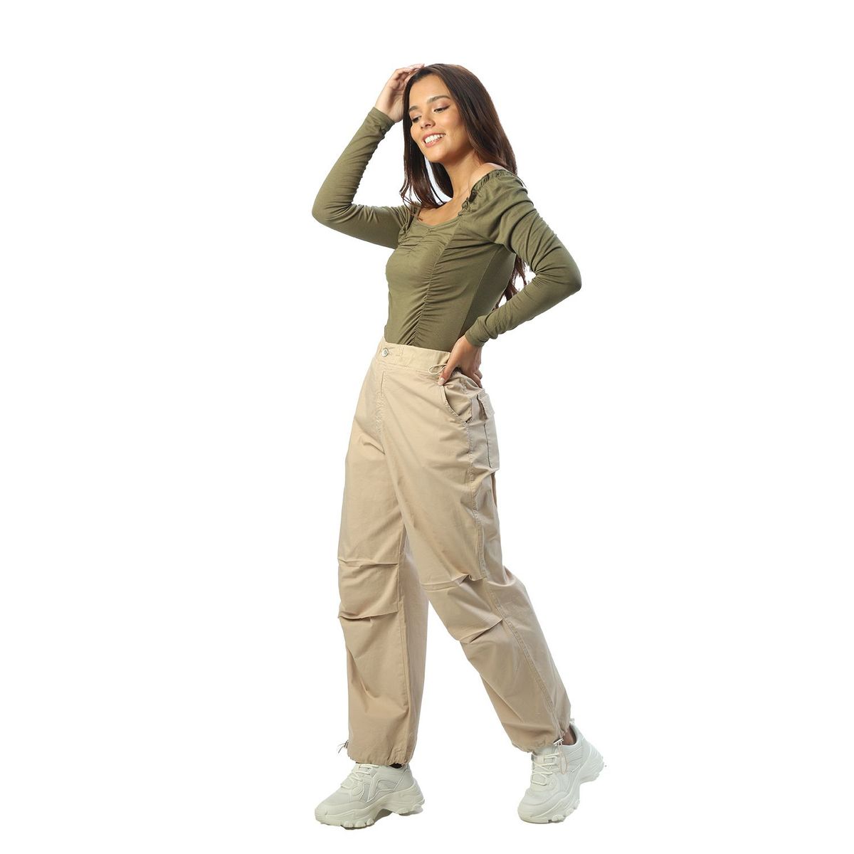 FORDAN JEANS - Pantalón Parachute Mujer Fordan