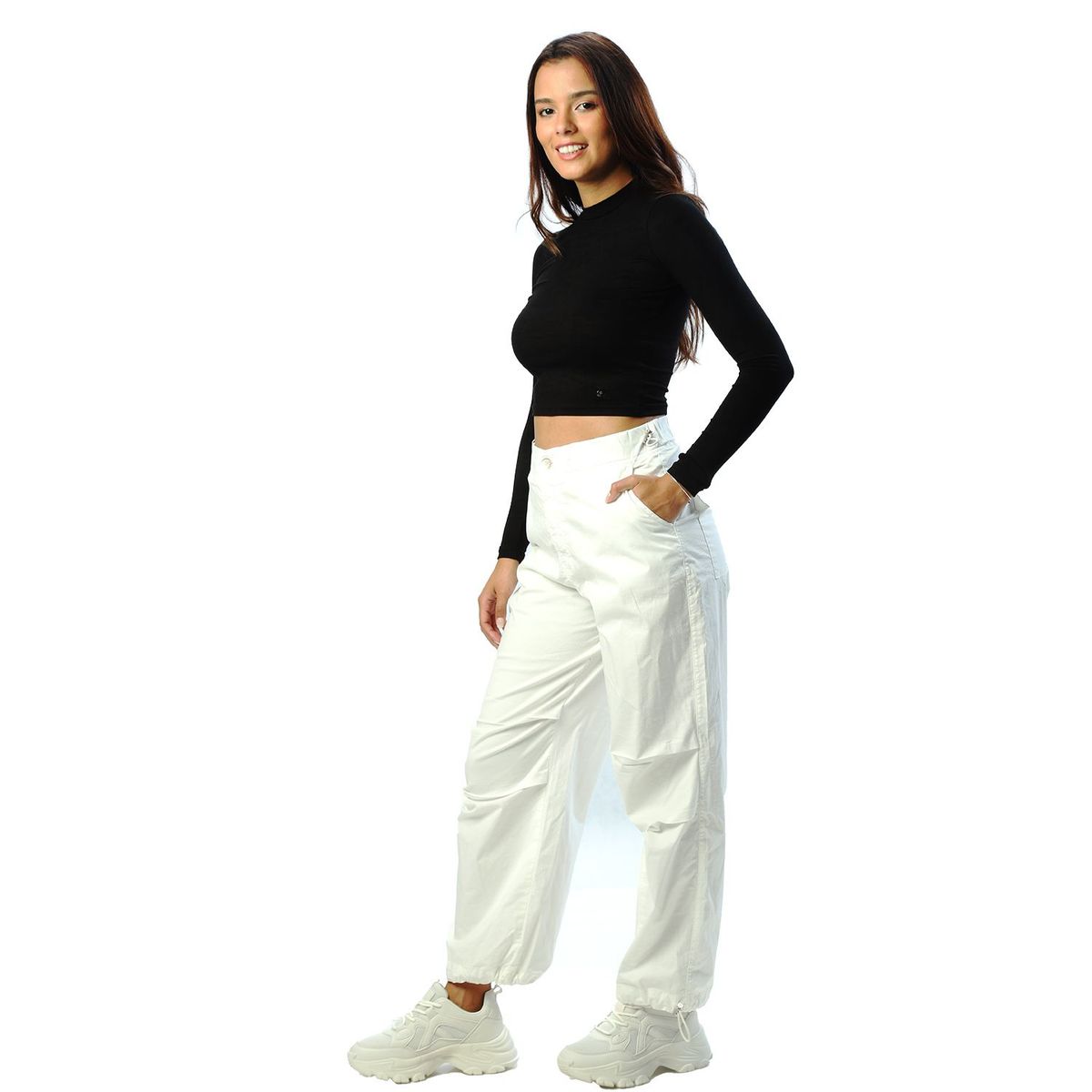 FORDAN JEANS - Pantalón Parachute Mujer Fordan