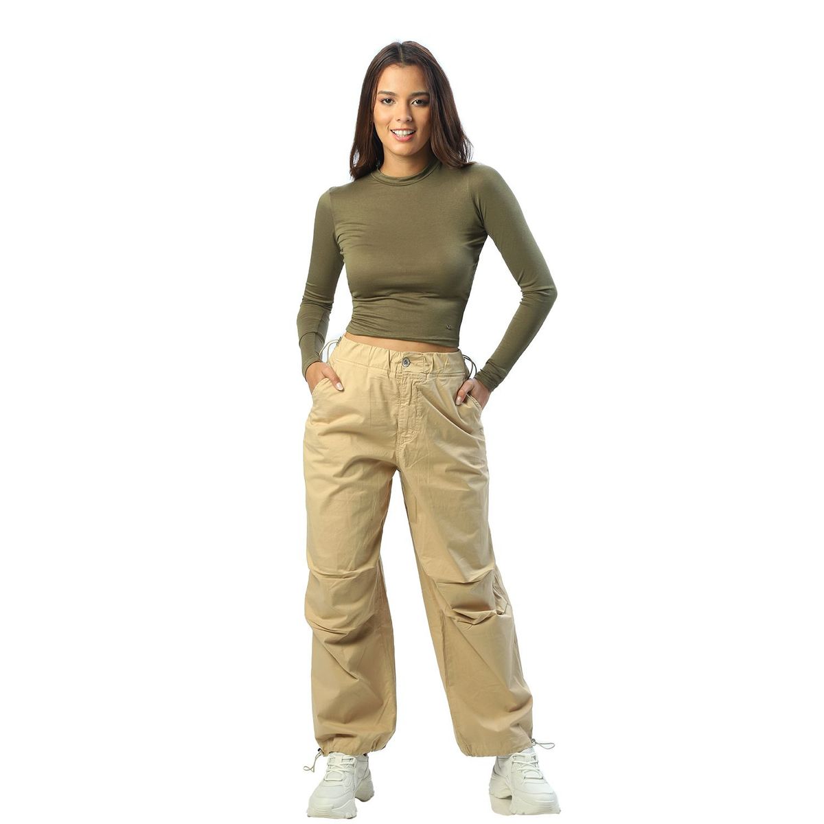 FORDAN JEANS - Pantalón Parachute Mujer Fordan