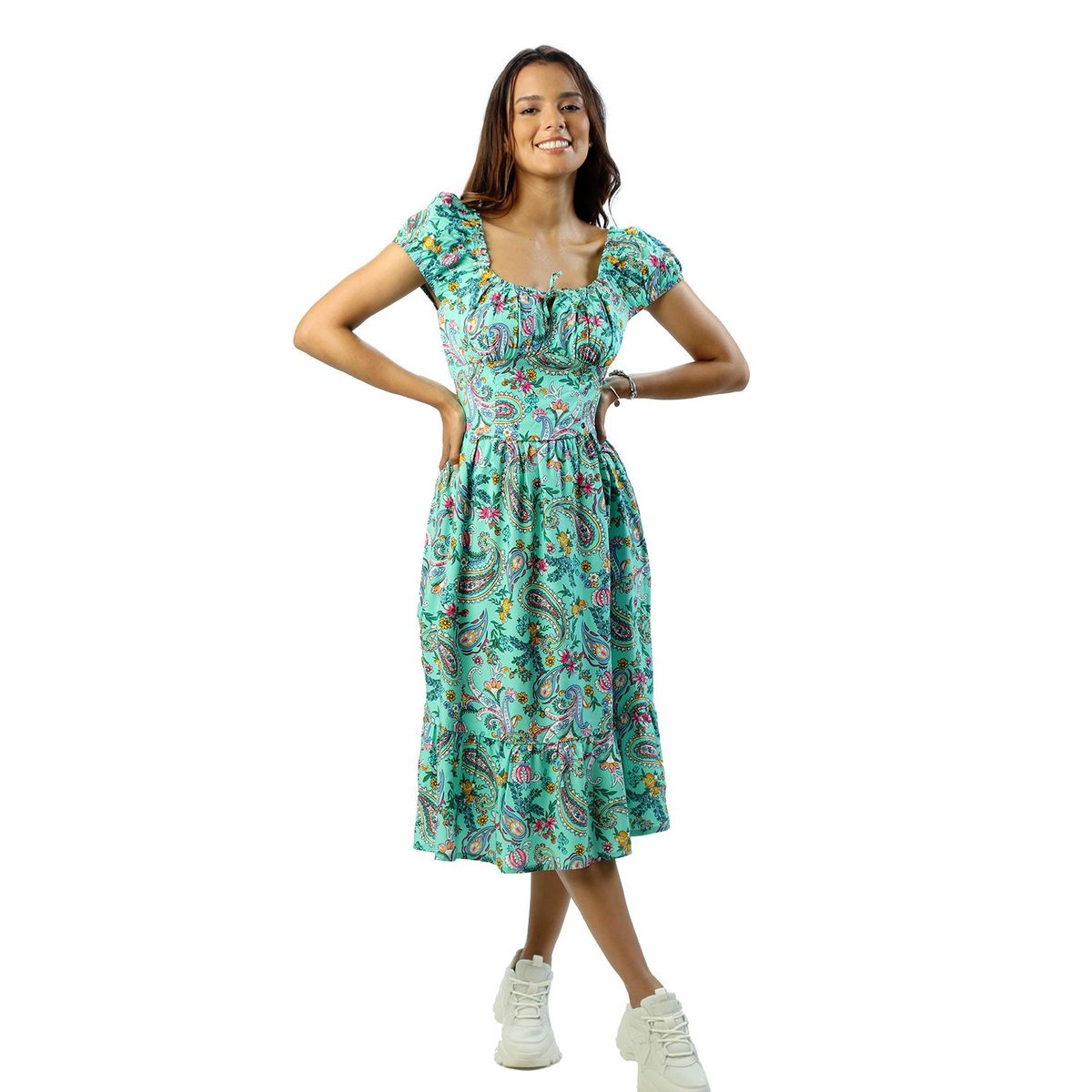 FORDAN JEANS - Vestido Casual Mujer Fordan