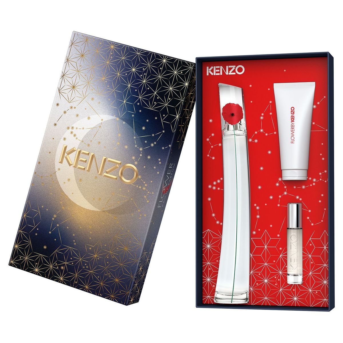 KENZO - Set Flower By Kenzo Eau De Parfum 100 Ml + Body Lotion 75 Ml + Travel Spray 10 Ml