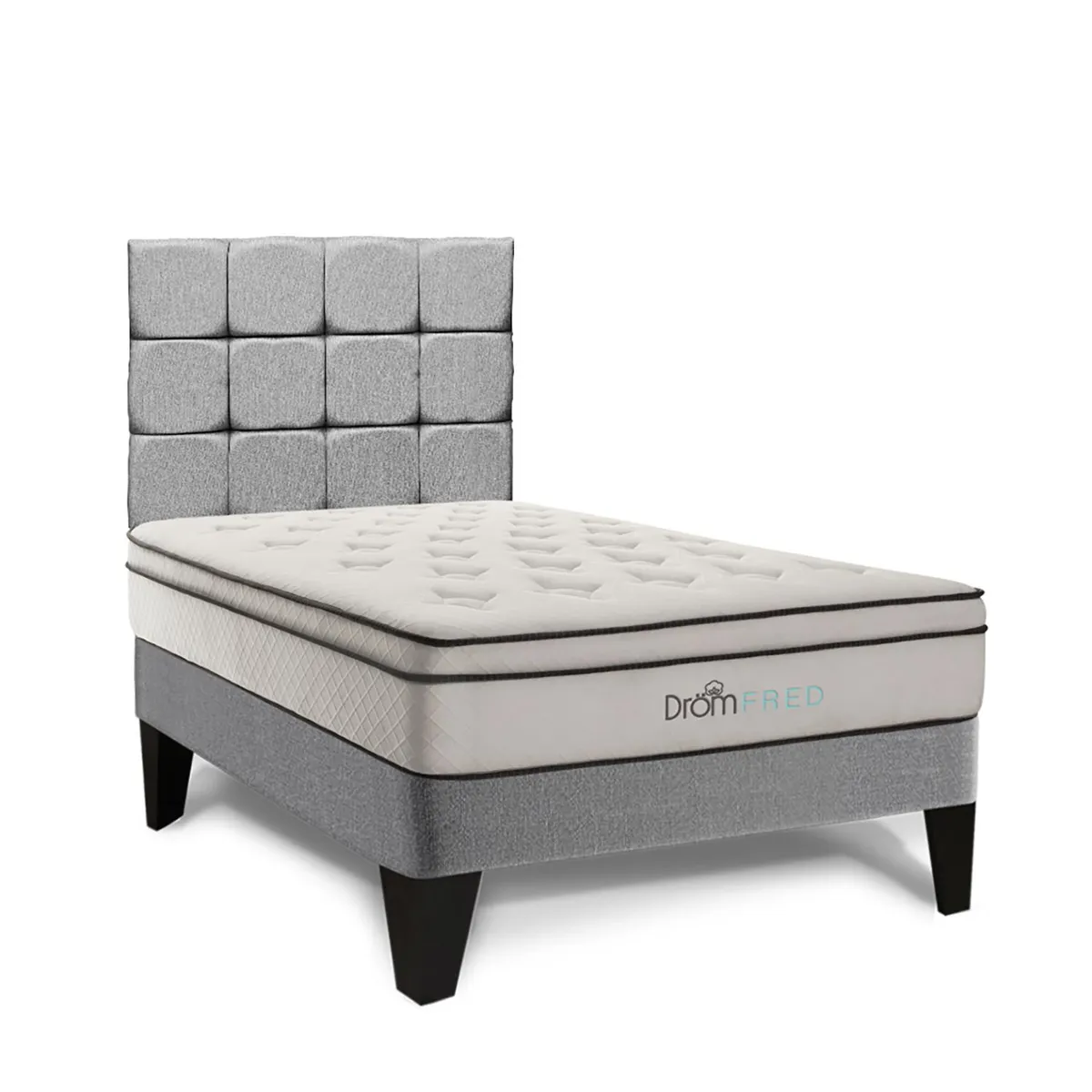 DROM - Dormitorio Europeo Fred 15 Plz + 1 Almohada Viscoelástica + Protector