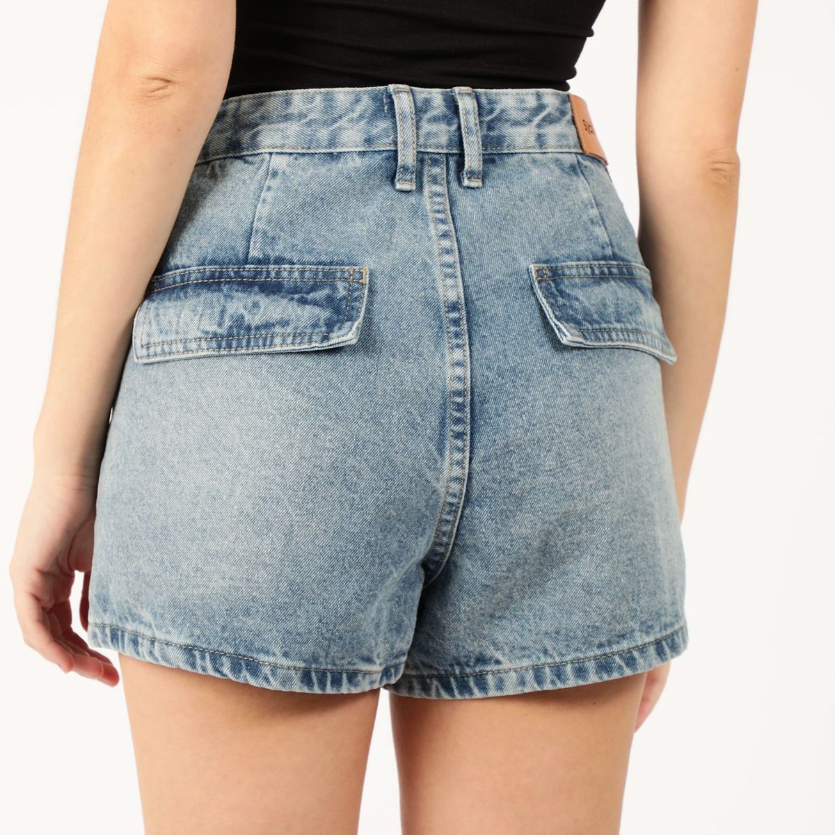 SYBILLA - Short Jean Cargo Mujer Sybilla