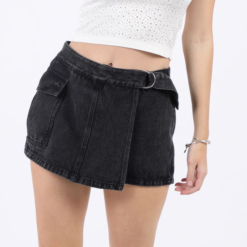 DENIMLAB - Falda Short Jean Mujer Denimlab