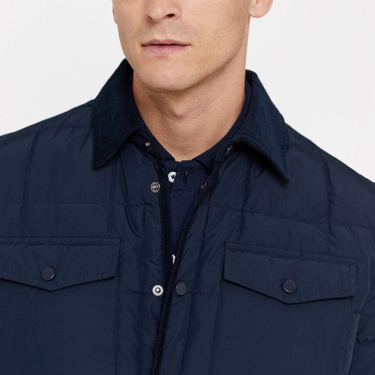 CORTEFIEL - Sobrecamisa Casual Hombre Cortefiel