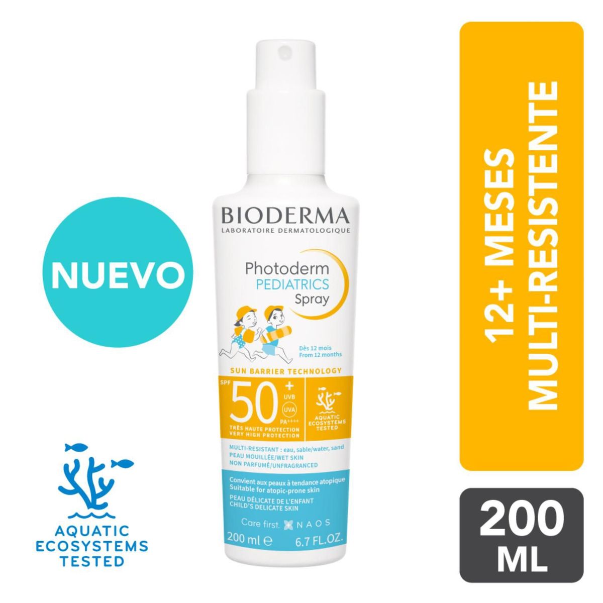 BIODERMA - Fotoprotector Niños Photoderm Bioderma Pediatrics Spray Spf50+