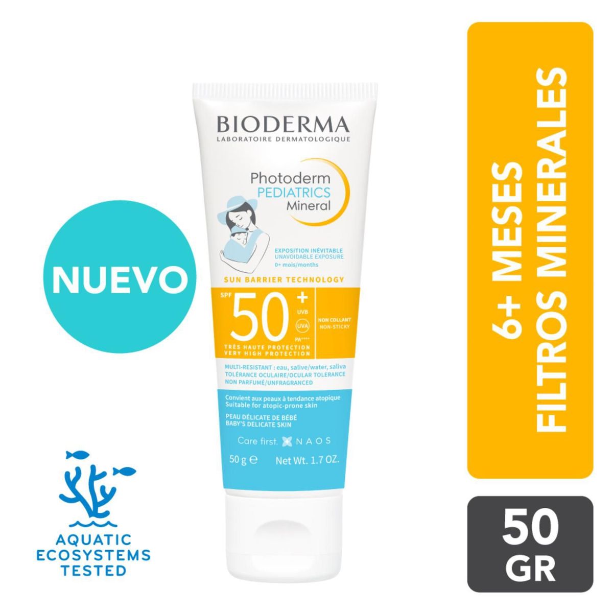 BIODERMA - Fotoprotector Niños Photoderm Bioderma Pediatrics Mineral Spf50+