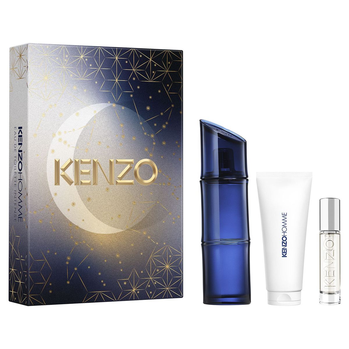 KENZO - Set Kenzo Homme Intense Eau De Toilette 110 Ml + Shower Gel 75 Ml + Travel Spray 10 Ml Kenzo Hombre