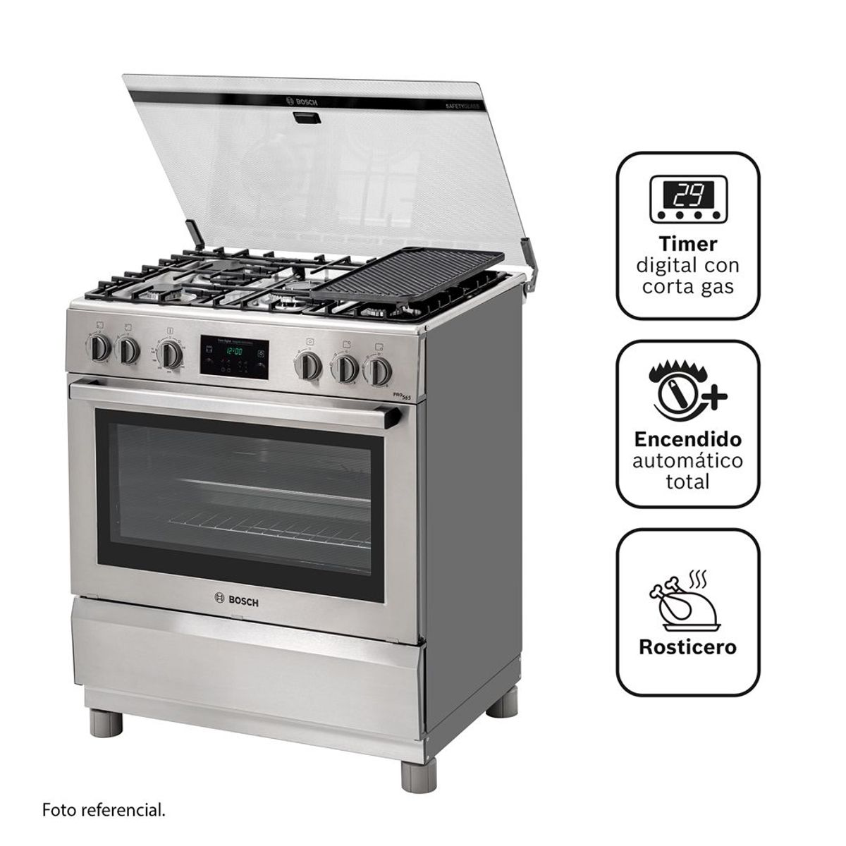 Bosch - Cocina A Gas Bosch Pro 565 Max